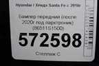 Бампер передний (после 2020г под парктроник) (86511S1500) для Hyundai Santa Fe с 2018-2024г