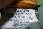 Ремень безопасности задний правый для Chevrolet Rezzo с 2003г