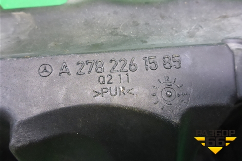 Шумоизоляция на двигатель (левая 4.7л M278) (A2782261585) для Mercedes Benz S-Klass W221 с 2005-2013г