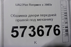Обшивка двери передней правой под механику (до 2014г) для UAZ Патриот с 2003г