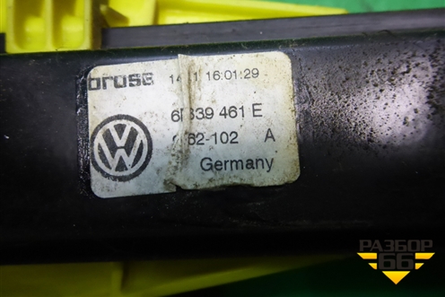 Стеклоподъёмник электрический задний левый для Volkswagen Polo (седан) с 2010г