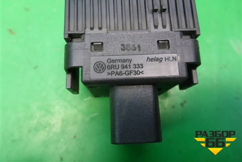 Переключатель корректора фар (6RU941333) для Volkswagen Polo (седан) с 2010г