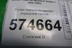 Ручка наружная двери передней левой для Nissan Bluebird Sylphy с 2000-2005г (Блюбирд Силфи)