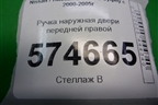 Ручка наружная двери передней правой для Nissan Bluebird Sylphy с 2000-2005г