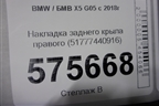 Накладка заднего крыла правого (51777440916) для BMW X5 G05 с 2018г