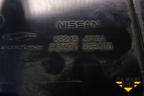 Накладка на торпедо ценральная нижняя (68246JN10A) для Nissan Teana (J32) с 2008-2013г