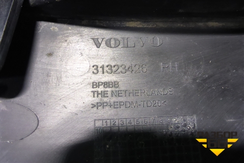 Кронштейн переднего бампера правый (31323426) для Volvo S60 с 2010-2018г