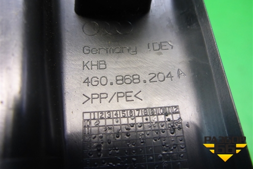 Накладка на торпедо (вертикальная правая) (4G0868204A) для Audi A6 (C7) с 2011-2018г