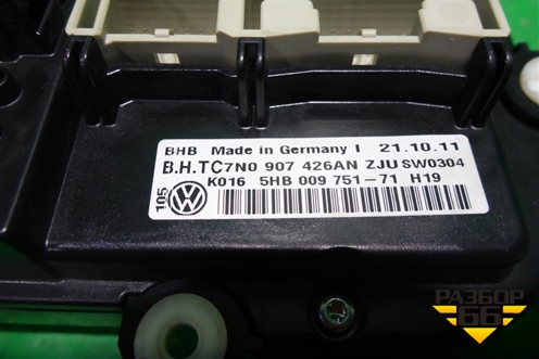 Модуль управления климатической установкой (7N0907426AN) для Volkswagen Jetta с 2010-2019г