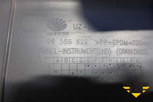 Торпедо не под AIR BAG (96566622) для Daewoo Matiz с 1998-2015г