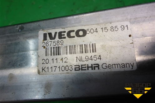 Радиатор системы EGR (504158591) для Fiat Ducato (250) с 2006г