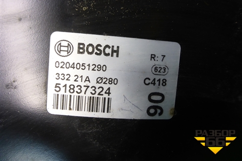 Усилитель тормозов вакуумный (00518373240) для Fiat Ducato (250) с 2006г
