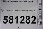 Дефлектор воздушный левый для Mini Cooper R56 с 2005-2014г