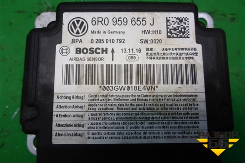 Блок управления AIR BAG (6R0959655J) для Volkswagen Polo (седан) с 2010г