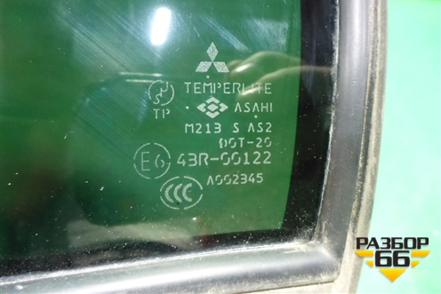 Стекло двери задней левой форточка (седан) для Mitsubishi Lancer-9  с 2003-2008г
