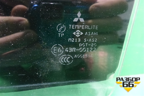 Стекло двери задней левой (седан) для Mitsubishi Lancer-9  с 2003-2008г