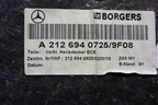 Обшивка крышки багажника (A2126940725) для Mercedes Benz E-Klass W212 с 2009-2016г