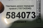 Накладка двери передней правой (7507342040) для Toyota Rav-4 с 2018г