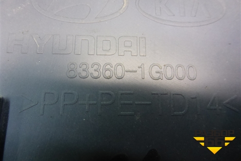 Обшивка двери задней правой под механику (седан) (833601G000) для Kia Rio с 2005-2011г