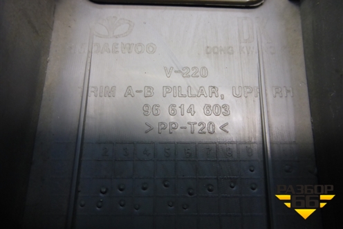 Обшивка стойки центральная верхняя правая (96614603) для Chevrolet Evanda с 2004г