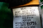Ремень безопасности задний правый (96461747) для Chevrolet Evanda с 2004г