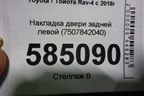 Накладка двери задней левой (7507842040) для Toyota Rav-4 с 2018г
