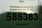 Накладка на решетку радиатора (до 2018г) для Nissan X-Trail (Т32) с 2014г