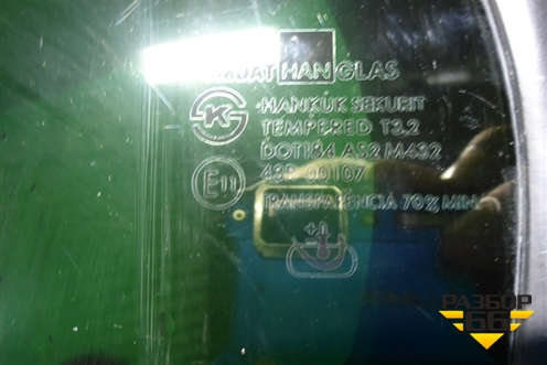 Стекло двери задней левой форточка для Chevrolet Evanda с 2004г