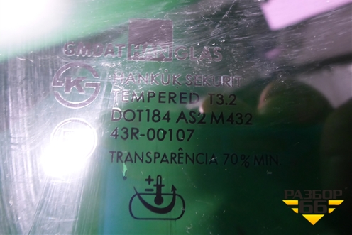 Стекло двери задней правой для Chevrolet Evanda с 2004г