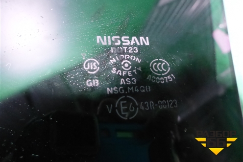 Стекло двери задней правой для Nissan Murano (Z51) с 2007-2015г