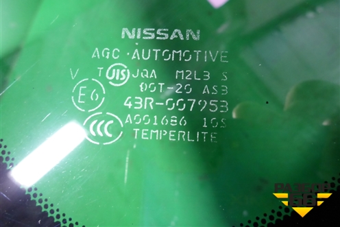 Стекло глухое левое для Nissan Murano (Z51) с 2007-2015г
