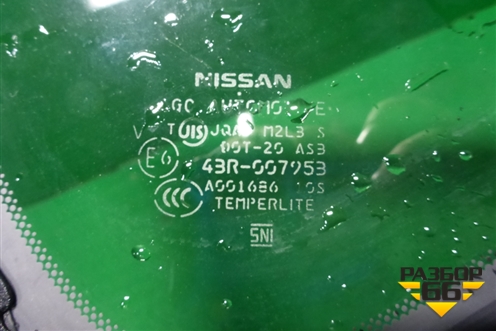 Стекло глухое правое для Nissan Murano (Z51) с 2007-2015г