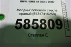 Молдинг лобового стекла правый (51317416258) для BMW X4 G02 с 2018г