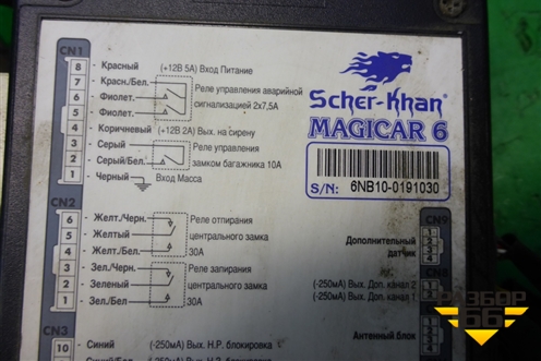 Сигнализация (Scher-khan Magicar 6) для Renault Logan с 2004-2015г