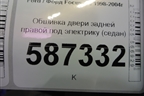 Обшивка двери задней правой под электрику (седан) для Ford Focus 1 с 1998-2004г