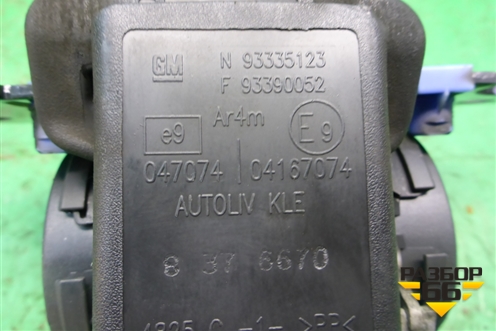 Ремень безопасности задний центральный (93335123) для Opel Meriva с 2003-2010г