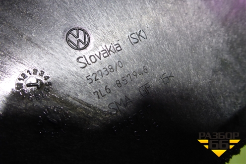 Торпедо с AIR BAG (верхняя часть) (7L6858451) для Volkswagen Touareg c 2002-2010г