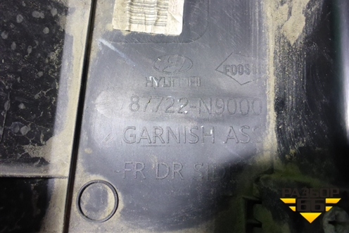 Накладка двери передней правой (87722N9000) для Hyundai Tucson с 2020г