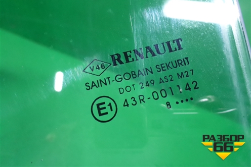 Стекло двери задней левой (универсал 2008г) (8200576698) для Renault Megane 2 с 2002-2009г