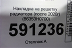 Накладка на решетку радиатора (после 2020г) (86353H0700) для Kia Rio с 2017г