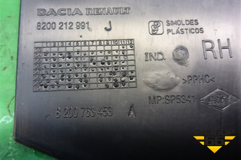 Обшивка стойки задняя верхняя правая (8200212991J) для Renault Logan с 2004-2015г