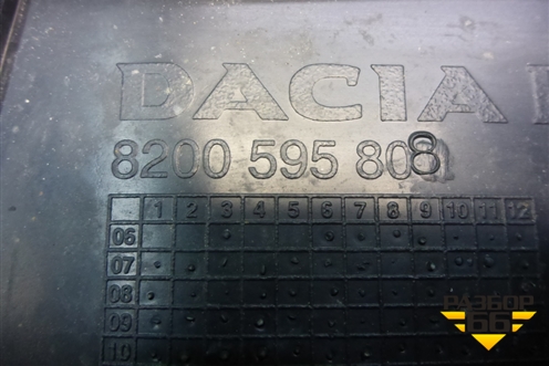 Пыльник двигателя нижний левый (8200595808) для Renault Logan с 2004-2015г