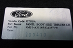 Обшивка багажника левая (хетчбэк) (4M51A31149CA3YYW) для Ford Focus 2 с 2008-2011г