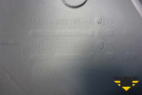 Обшивка стойки лобового стекла правая (4M51A03198AJW) для Ford Focus 2 с 2008-2011г