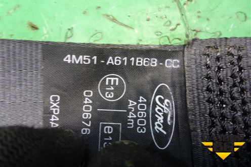 Ремень безопасности задний правый (4M51A611B6CC) для Ford Focus 2 с 2008-2011г