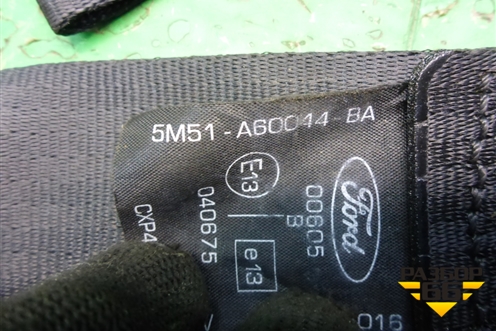 Ремень безопасности задний центральный (5M51A60044BA) для Ford Focus 2 с 2008-2011г