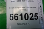 Решетка радиатора левая (7316053) для BMW X5 F15 с 2013г