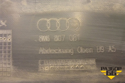 Накладка декоративная на переднюю панель (8W6807081) для Audi A5/S5 с 2016г