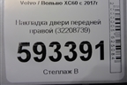 Накладка двери передней правой (32208739) для Volvo XC60 с 2017г