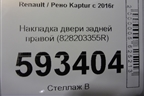 Накладка двери задней правой (828203355R) для Renault Kaptur с 2016г